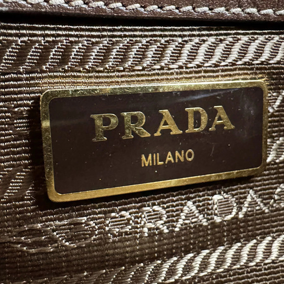 PRADA Brown Leather Shoulder Bag main image 3